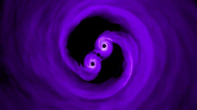 Trippy black hole merger simulation shows how they glow!