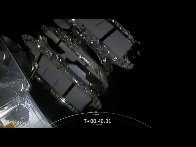 SpaceX deploys Starlink satellites, catches nosecone half