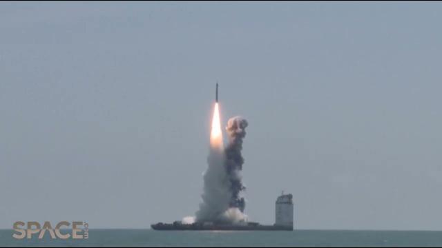 Sea launch! China's Long March 11 rocket lofts 5 satellites