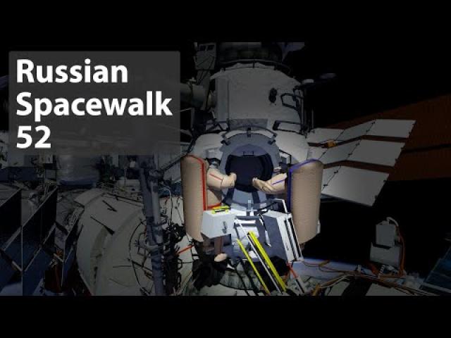 RUSSIAN COSMONAUTS CONDUCT SPACEWALK TO ACTIVATE NEW STATION ROBOTIC ARM