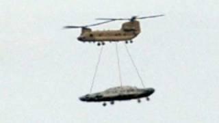 UFO Sightings Chinook helicopter Airlifts Unidentified Object! Is this a Flying Saucer?