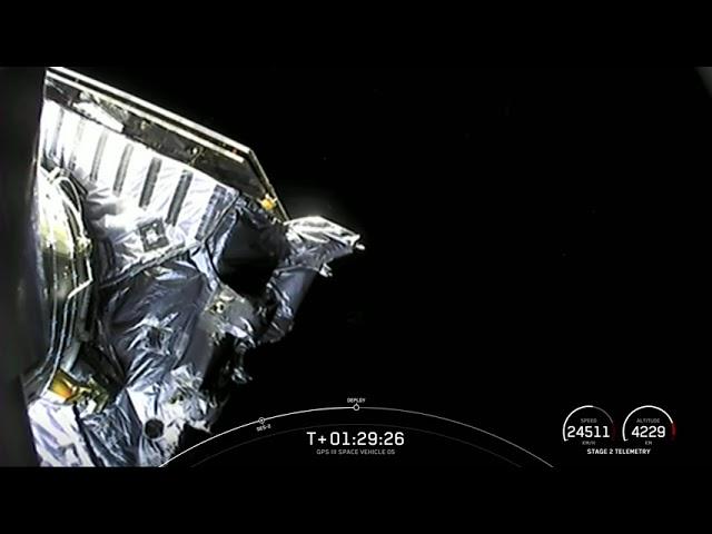 Watch SpaceX deploy a Space Force satellite in this view from orbit
