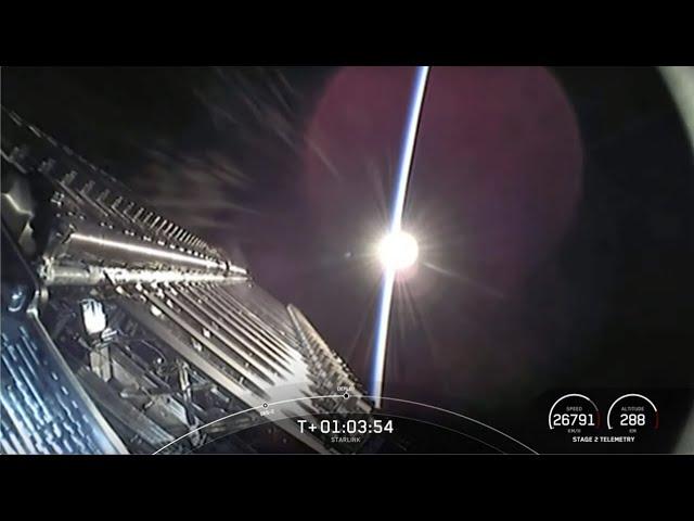 Watch SpaceX deploy Starlink satellites in stunning 'sunrise' view from space