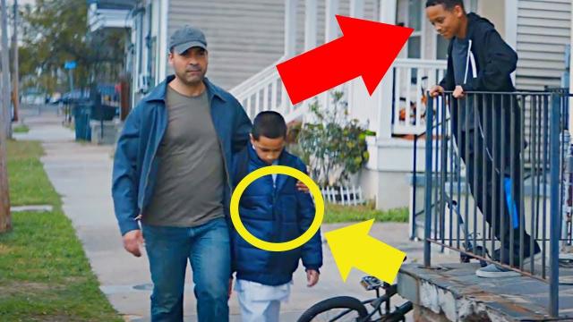 Dad Passes Men Who Mock Son Daily, But Look At What He’s Hiding Under His Coat