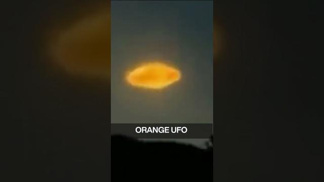 Orange UFO Filmed at Night in Mexico (1990) ! ???? #shorts