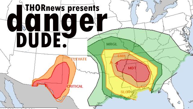 Dangerous 48 Hours Ahead! as Storms plow through the South East USA.