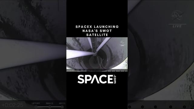 SpaceX's NASA SWOT mission launch time-lapsed #short