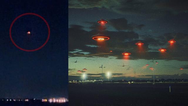 Langley AFB UFO / UAP event video, Dec 2023 ????