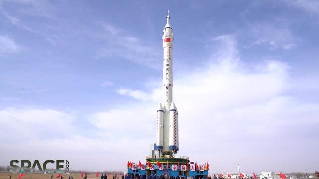 China rolls out Long March 2F rocket for Shenzhou 15 crew launch