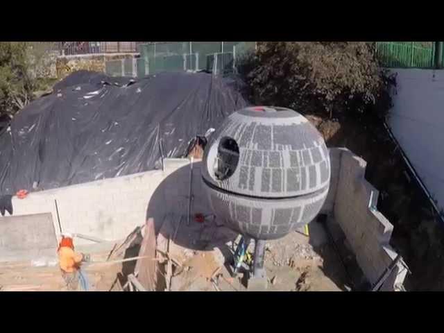 LEGO Death Star Installation Captured By Drones | Video