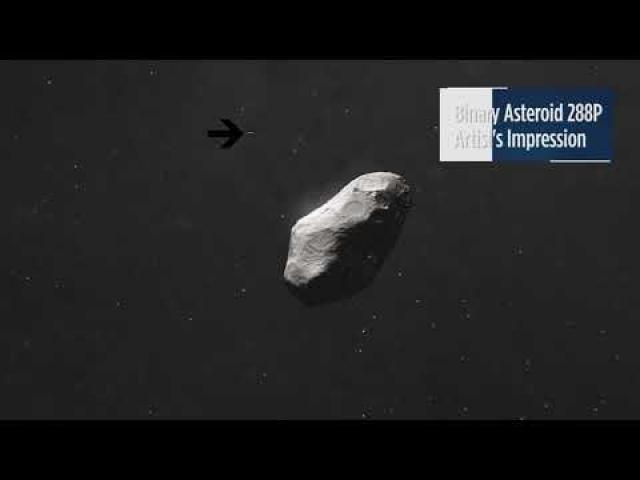 Unique Binary Asteroid Has Comet-Like Tail
