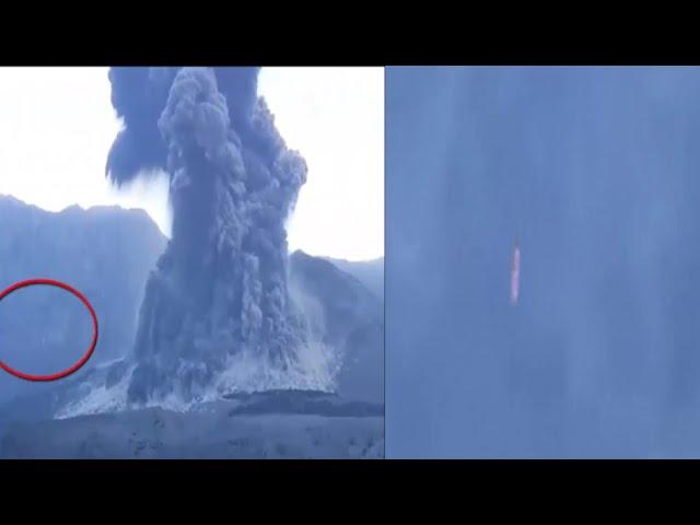 New UFO Seen In A Volcano