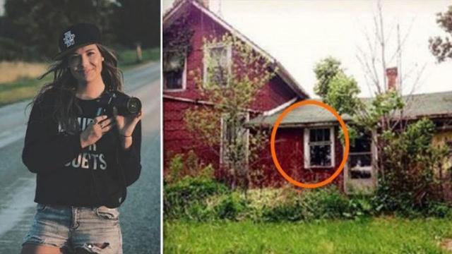 Cute Girl Explores Abandoned Home Gets Shock Of Her Life In The Living Room
