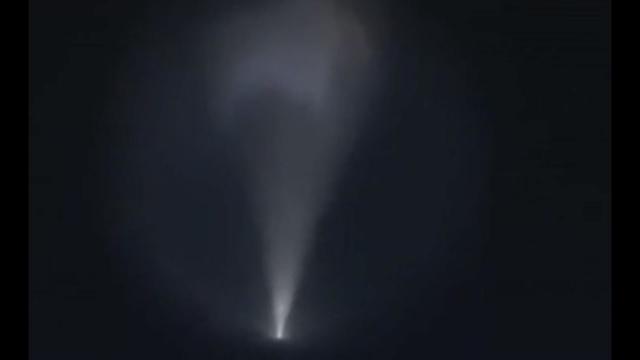 Amazing SpaceX rocket plume from Inspiration4 launch seen in raw video