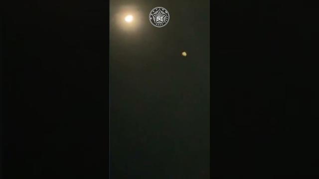 Circular UFO with strange lights in Cancun, Mexico, April 2023 ???? #shorts