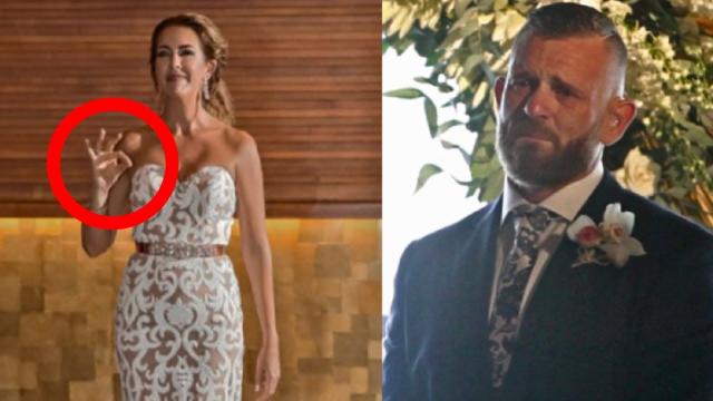 Groom Bursts Into Tears After He Sees What Bride Gestures To Him Before Walking Down The Aisle