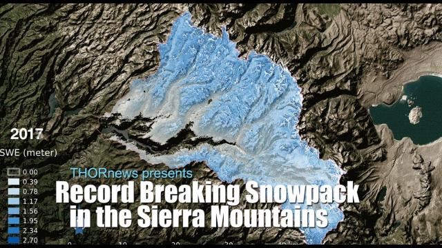 Record Breaking Sierra Mountain Snowpack bigger than last 4 years combined!