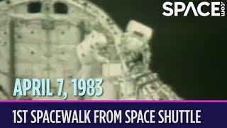 OTD in Space – April 7: 1st Spacewalk from Space Shuttle