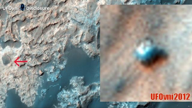 Mystery white Rectangular UFO spotted on surface of Mars by NASA satellite by Alien Hunters