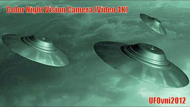 Crazy UFO Pursues UFO, Color Night Vision Camera (Video 4K) July 18, 2017
