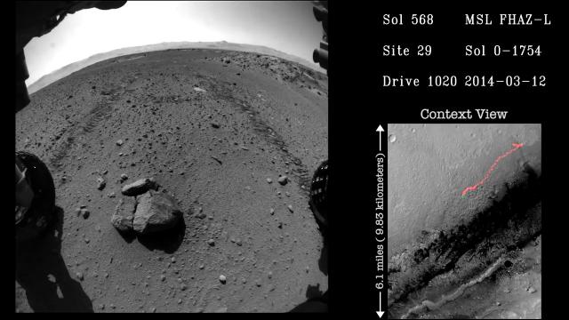 5 Years of Mars Curiosity Driving Time-Lapsed