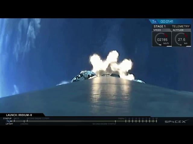 Blastoff! SpaceX Launches Iridium-8 Mission