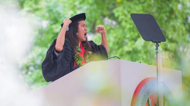 Poet Kealoha Wong '99 speaks to MIT graduates at special ceremony