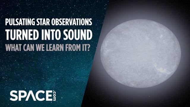 Pulsating star observations turned into sound - What can we learn?