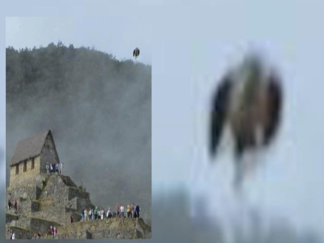 PERU "MAN BIRD" UFO ACTIVATES VOLCANIC EXPLOSION!!? CRAZY FOOTAGE! CA. Mile WIDE Flying Saucer!