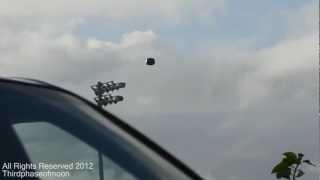 UFO Sightings Metallic UFO Enhanced Stills! Incredible Flying Saucer or CIA Military Drone?