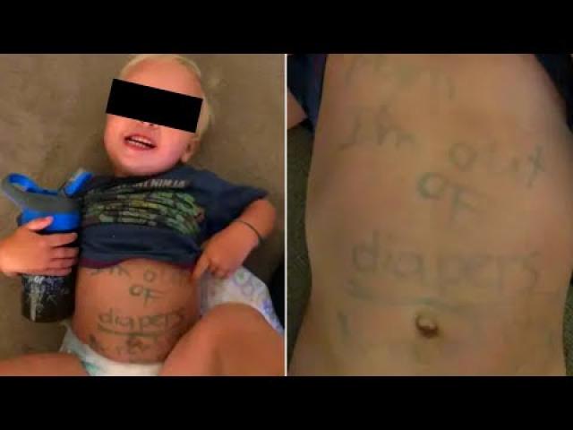 Daycare Center Writes Note On Baby’s Stomach To Call Out His Mom Into Buying More Diapers