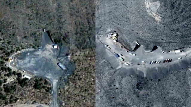 Hidden Underground Area 51 Base Entrances Discovered in Mountains (Google Earth) - FindingUFO