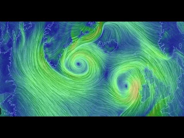 A simple look at the Wild Weather. Europe you've got 2 storms headed your way.