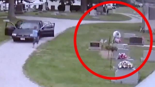 Grieving Parents Hide Camera in Cemetery to Unveil Their Unwelcome Visitor