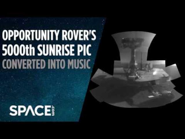 Opportunity Rover's 5000th Sunrise Pic Turned into Music