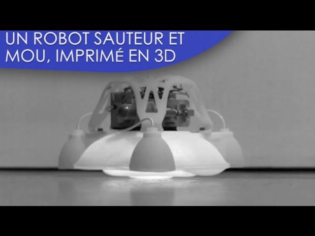 Un étonnant robot sauteur à la fois mou et solide