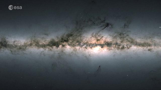 Amazing Milky Way Galaxy view created using Gaia data