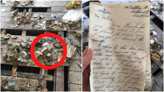 Workers Discovered These Heartbreaking WWII Love Letters Under The Floorboards Of An English Hotel !