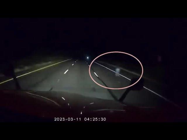 A truck driver passing through Arizona says his dash cam appears to have caught a Ghost