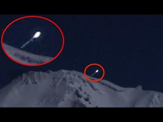 Extraterrestrial Ship Seen Leaving Mount Shasta At Night