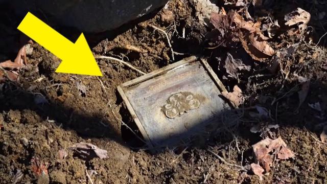 Couple Discovers Mysterious Box Buried In The Woods, Leaving Them Speechless