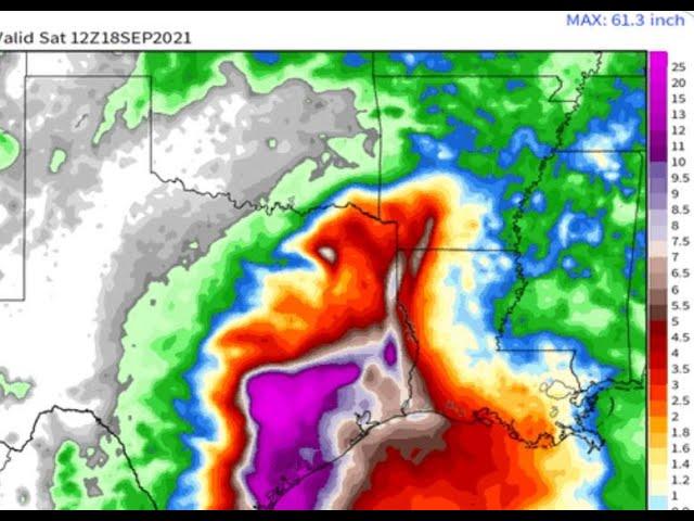 Red Alert! 60+ inches of rain possible from TS / Hurricane Nicholas for Texas? WTF.