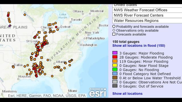 152 rivers Flooding. Coast to Coast storm & is winter over?