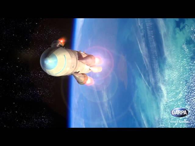 Fighter Plane Assists Satellite Launch In DARPA Animation