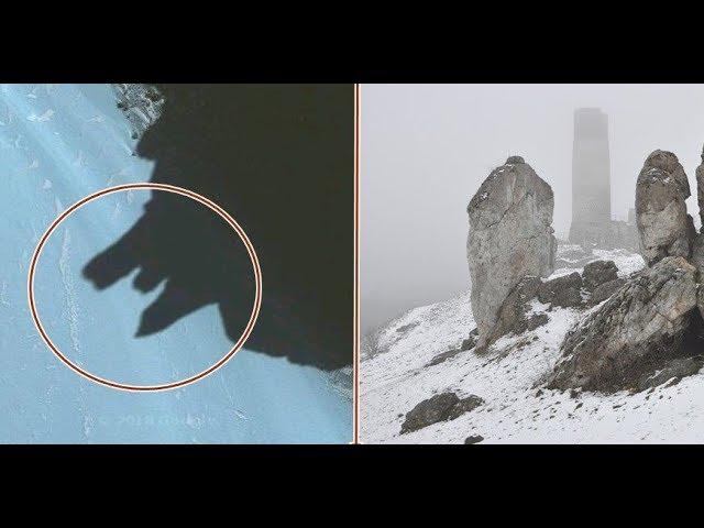 Towers of an ancient castle discovered in Antarctica