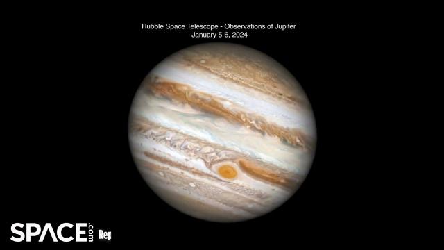 See Jupiter spin in animated Hubble Space Telescope observations
