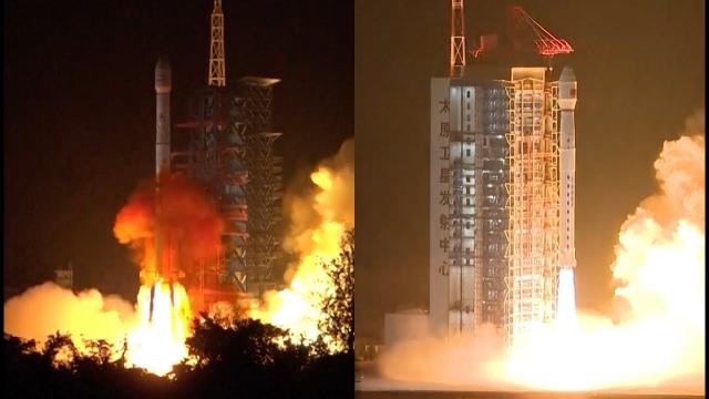 China launches 2 rockets in less than 7 hours, one sheds tiles
