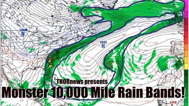 Monster 10,000 Mile Rain Bands & France is Flooding.