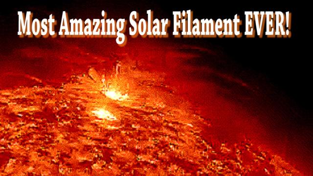 Most amazing Solar Filament display I've ever seen!