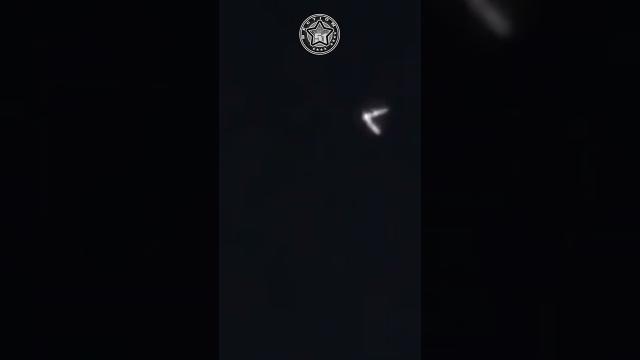 Luminous UNIDENTIFIED BOOMERANG OBJECT #UFO was captured, USA, May 2023 ???? #shorts